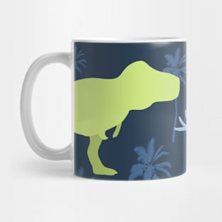 Dinosaurs on Navy Mug